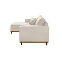 Ver imagem 3 de Sofá Cronos 185cm Chaise Lado Direito Meu Sofá Online A302 Linho Branco