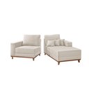 Ver imagem 5 de Sofá Cronos 185cm Chaise Lado Direito Meu Sofá Online A302 Linho Branco