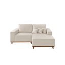 Ver imagem 2 de Sofá Cronos 185cm Chaise Lado Direito Meu Sofá Online A302 Linho Branco