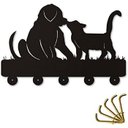 Ver imagem 2 de Porta Chaves Com 5 Ganchos Cão E Gato Mdf Make Laser PCGCG