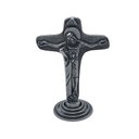 Ver imagem 1 de Crucifixo da Unidade de Mesa Metal Prata Velha 8 cm