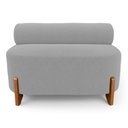 Ver imagem 5 de Kit 02 Sofás Ilha Orgânico Living Closet Evo 125cm 02 Lugares Bouclê Cinza Claro - Desk Design