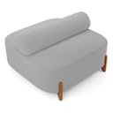 Ver imagem 6 de Kit 02 Sofás Ilha Orgânico Living Closet Evo 125cm 02 Lugares Bouclê Cinza Claro - Desk Design