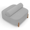 Ver imagem 2 de Kit 02 Sofás Ilha Orgânico Living Closet Evo 125cm 02 Lugares Bouclê Cinza Claro - Desk Design