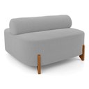 Ver imagem 4 de Kit 02 Sofás Ilha Orgânico Living Closet Evo 125cm 02 Lugares Bouclê Cinza Claro - Desk Design