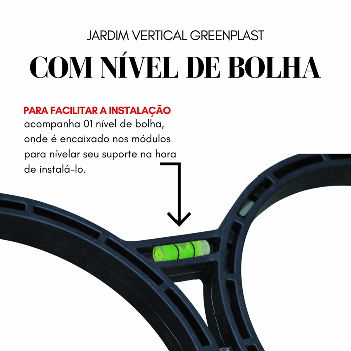 Kit 3 Módulos Greenplast de 1 Metro + Irrigação Greenup Design - 5