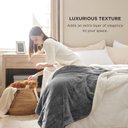 Ver imagem 3 de Bedsure Cobertores de Lã Sherpa Tamanho Queen - Cobertor Cinza Grosso Felpudo Quente Macio Grande Qu