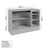 Cozinha Modulada 8 Peças 4 Aéreos 3 Balcões 1 Torre Quente Nara CabeCasa MadeiraMadeira - 15