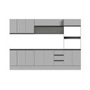 Ver imagem 4 de Cozinha Modulada 8 Peças 4 Aéreos 3 Balcões 1 Torre Quente Nara CabeCasa MadeiraOriginals