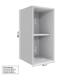 Cozinha Modulada 8 Peças 4 Aéreos 3 Balcões 1 Torre Quente Nara Cabecasa Madeiramadeira - 8