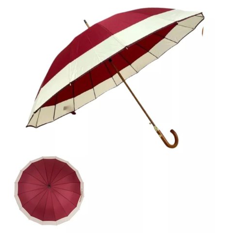 Guarda-chuva 16 Varetas Extra Grande Automático Bordô