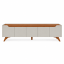 Ver imagem 4 de Painel Completo com Rack Dulce – Belaris Móveis:Naturalle Off White