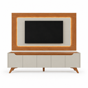 Ver imagem 2 de Painel Completo com Rack Dulce – Belaris Móveis:Naturalle Off White