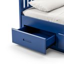 Ver imagem 5 de Cama Solteiro 03 Gavetas - Madeira Maciça Azul Escuro