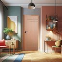 Ver imagem 1 de Porta de Madeira Sarrafeada 210x112cm Friso 15 Jb Portas