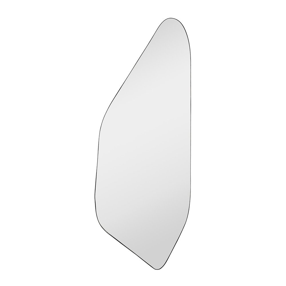 Espelho Grande do Pinterest Retrô Corpo Inteiro 170x70cm Moldura Couro 3cm - Mod. Rocco Preto - 2