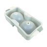 Forma Bola de Gelo em Silicone com 2 Espaços:Cinza - 1