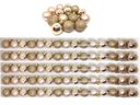 Ver imagem 1 de Super Kit 75 Bolas Natal Mista Glitter, Fosca, Lisa Champagne Mini 3cm - Master Christmas