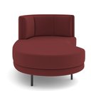 Ver imagem 4 de Sofá Chaise Longue Sala de Estar Living Lucca Esquerdo D02 Veludo Marsala C-278 - Lyam Decor