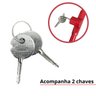 Trava de Pedal com Volante Anti Furto Universal com 2 Chaves Tetra Vermelho Importway Iwtca Iwtca Ve - 2