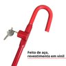 Trava de Pedal com Volante Anti Furto Universal com 2 Chaves Tetra Vermelho Importway Iwtca Iwtca Ve - 4