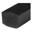 Ver imagem 1 de Perfil de Borracha Esponjoso Vedação Macio 20x38mm - 1m
