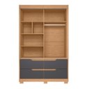 Ver imagem 5 de Conjunto Quarto Infantil Guarda-Roupa e Cômoda Sole Cinza/Freijó/Titanium