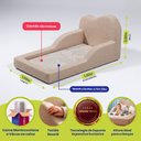 Ver imagem 2 de Cama Montessoriana Juvenil Cloud 100x182cm Xpand Tech Bouclê Bege Claro Cama Inbox