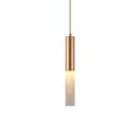 Ver imagem 1 de Lustre Pendente Nordecor Zana 2921 Ouro Champagne Led Bivolt