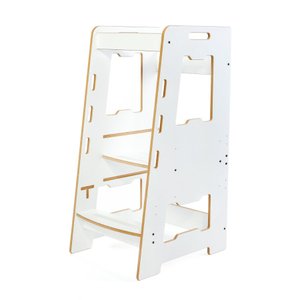 Torre de Aprendizagem Montessori 0 a 6 Anos Branca Natural