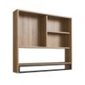 Armário Espelheira para Banheiro 80cm com 2 Portas e Toalheiro Estilo Industrial P1041 Mel - 3
