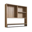 Ver imagem 3 de Armário Espelheira para Banheiro 80cm com 2 Portas e Toalheiro Estilo Industrial P1041 Mel