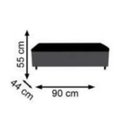 Ver imagem 5 de Calçadeira Recamier Baú 90cm Madri Suede Bege