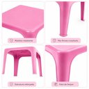 Ver imagem 3 de Mesa Infantil Rosa Multiuso Mesinha Escolar Educativa Brincar Desenhar Quarto Cozinha Escola Meninas