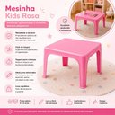 Ver imagem 4 de Mesa Infantil Rosa Multiuso Mesinha Escolar Educativa Brincar Desenhar Quarto Cozinha Escola Meninas