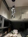 Ver imagem 4 de Lustre Pendente para Sala Pé Direito Duplo Multi Focus Preto