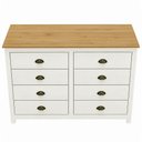 Ver imagem 7 de Cômoda para Quarto Closet 8 Gavetas Madeira Maciça Mazzaro F06 Branco Freijó - Lyam Decor