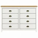 Ver imagem 3 de Cômoda para Quarto Closet 8 Gavetas Madeira Maciça Mazzaro F06 Branco Freijó - Lyam Decor