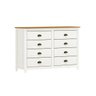 Cômoda Madeira Maciça Pinus 8 Gavetas Quarto Closet Boho Rústico - 5
