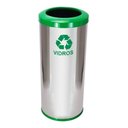 Ver imagem 4 de Lixeira em Aço Inox com Aro Pintado 30l Cor:amarelo