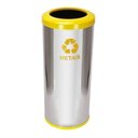 Ver imagem 5 de Lixeira em Aço Inox com Aro Pintado 30l Cor:amarelo