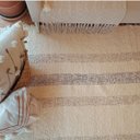 Ver imagem 3 de Tapete Tear Algodão Listrado Artisan Cru Caramelo 150 X 200