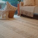 Ver imagem 2 de Tapete Tear Algodão Listrado Artisan Cru Caramelo 150 X 200