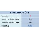 Ver mais imagens de Torno ( Morsa ) Bancada Profissional Nº 8 Metalcava