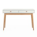 Ver imagem 1 de Escrivaninha Penteadeira Liva 2 Gavetas 120 Cm X 53 Cm Off White Suave