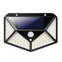 Ver imagem 4 de Luminaria Solar 100 Leds Kit 7 Uni Sensor Presença Andarela Parede Casa Iluminaçao Externa Casa