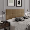 Ver imagem 1 de PAINEL CAMA BOX SUSPENSA BRUNA CARAMELO 1.40