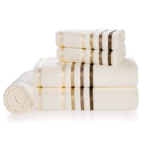 Jogo de Toalha de Banho Gigante 5 Peças Lumina Karsten - Perola1