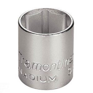 Soquete Sextavado em Aço Cromo Vanádio 22 Mm - Encaixe 3/8 Tramontina Pro Tramontina
