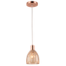 Lustre/pendente em Vidro Mooca Cobre/rose Gold - Estilo Retrô Moderno E27 - 1